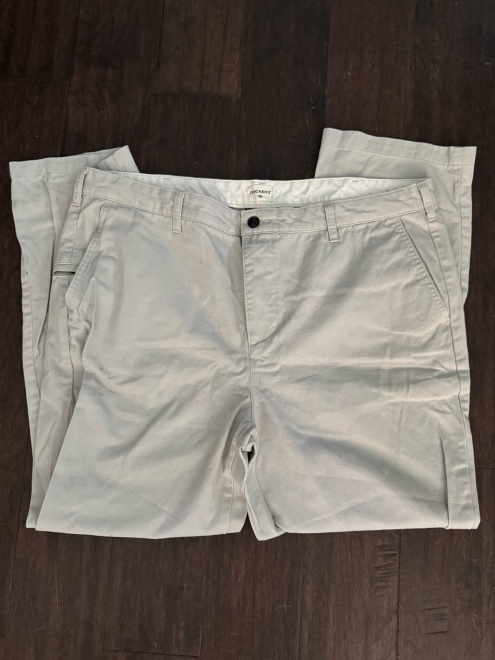 Dockers Light Gray Men's Slim Fit Chino Pants